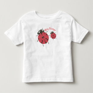 Bebé Camiseta de Hermana Mayor - Tema Mariquita