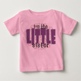Bebé camiseta de hermana pequeña