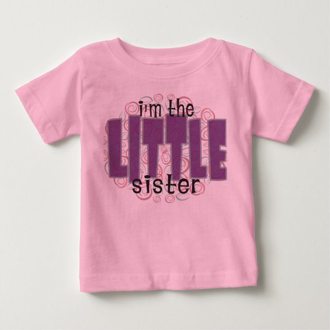 Bebé camiseta de hermana pequeña (Anverso)