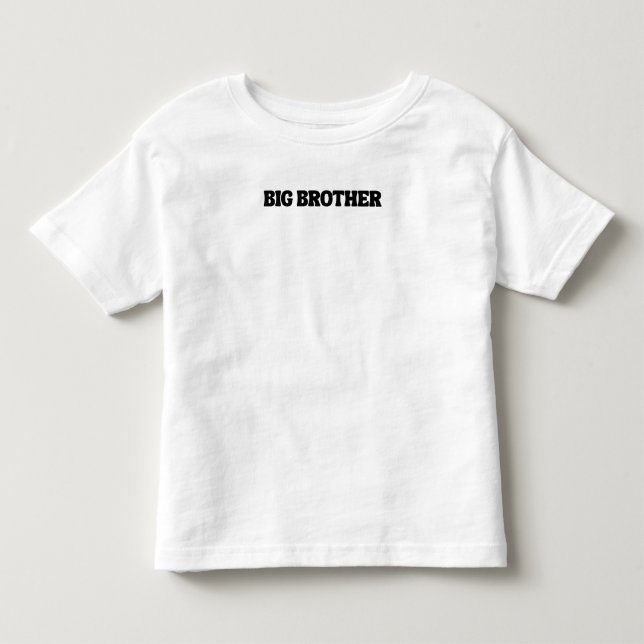 Bebé Camiseta de Hermano Mayor, Anuncio de Embarazo de  (Anverso)