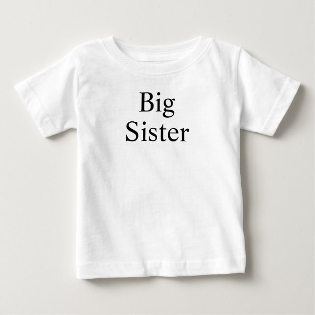Bebé Camiseta de Hermano Mayor, Anuncio de Hermana Mayo (Anverso)