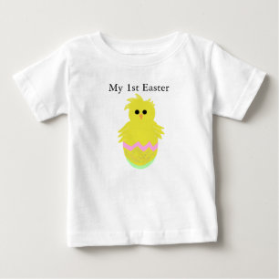 Bebé Camiseta de Huevo de Chick de Pascua para chicas -