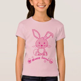 Bebé Camiseta de huevos de conejo de pascua feliz