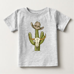 Bebé Camiseta de ideas de regalo Vaquero en Cactus Occi