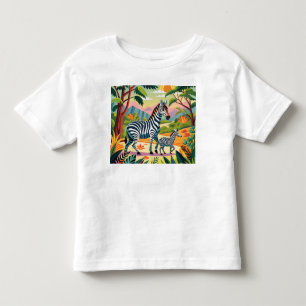 Bebé Camiseta de impresión de cebra