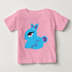 Bebé Camiseta de infante de conejo azul