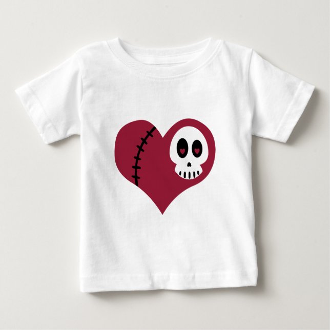 Bebé Camiseta de infante de cráneo (Anverso)