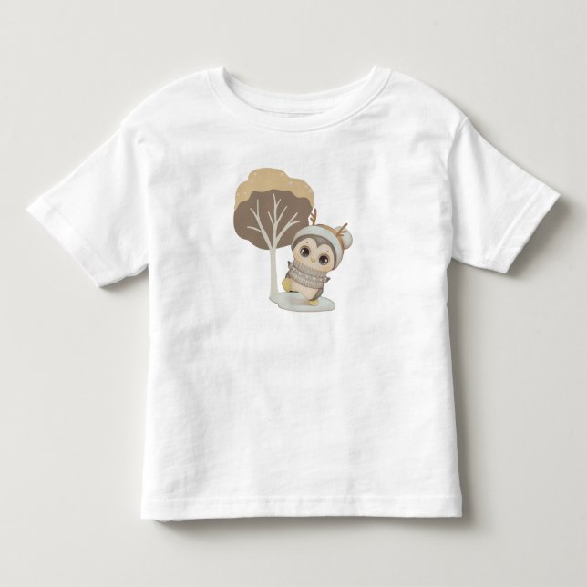 Bebé Camiseta de invierno Boho Penguin Toddler (Anverso)