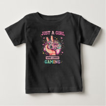 Camiseta de Jugadora Adorable que Ama los Videojue