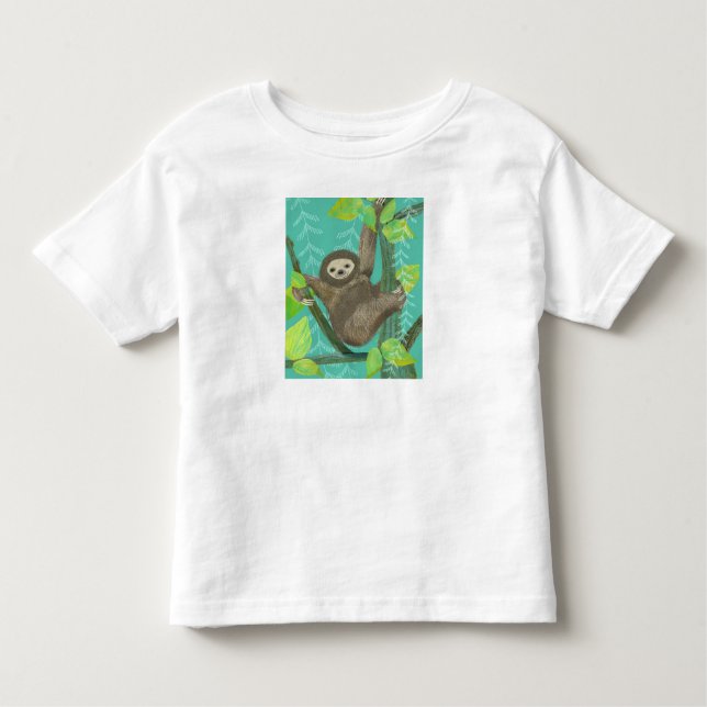 Bebé Camiseta de jungle Sloth (Anverso)