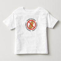 Camiseta de la alergia del cacahuete