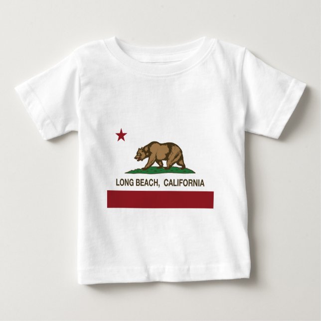 Bebé Camiseta de la bandera de la república de Long (Anverso)