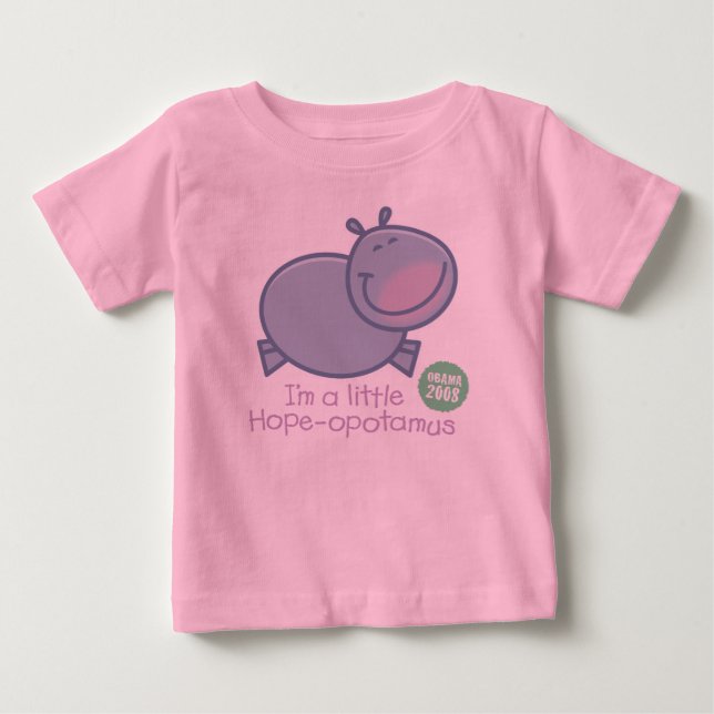 Bebé Camiseta de la Esperanza-opotamus (Anverso)