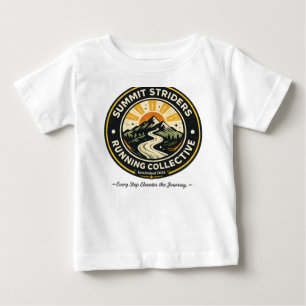 Bebé Camiseta de la insignia de trail running vintage d