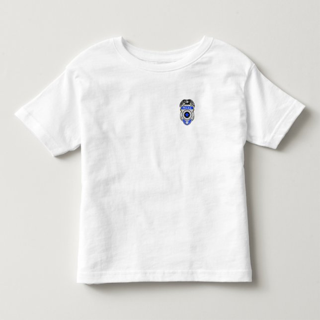 Bebé Camiseta de la insignia del policía (Anverso)