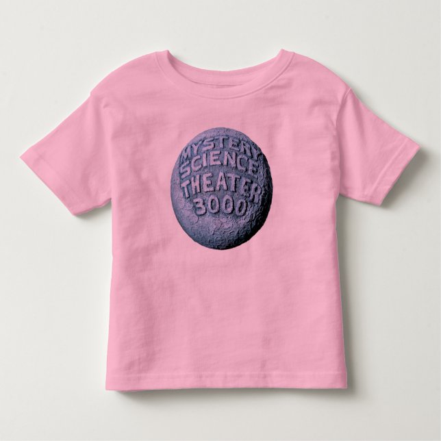 Bebé Camiseta de la luna del niño MST3K (rosa) (Anverso)