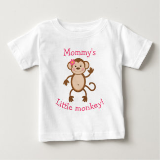 Bebé Camiseta de la mamá del mono pequeño