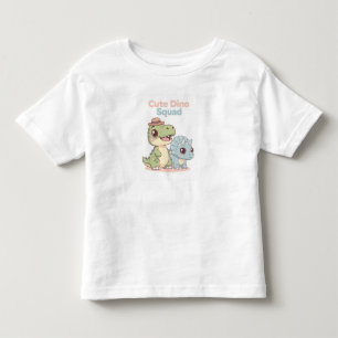 Bebé Camiseta de la pandilla de dinosaurios lindos 