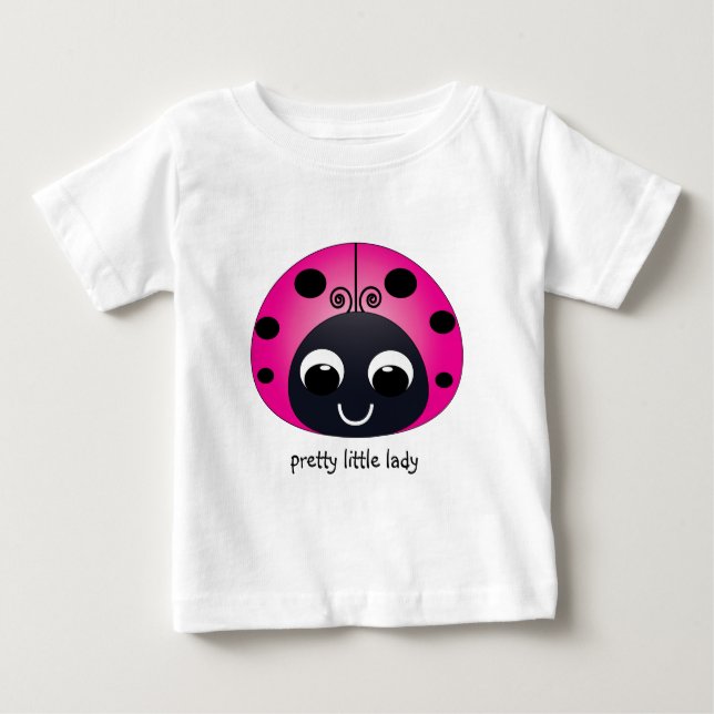 Bebé Camiseta de la Pequeña Dama Ladybug (Anverso)