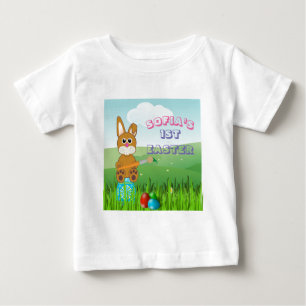 Bebé Camiseta de la primera Pascua del bebé: pintura de