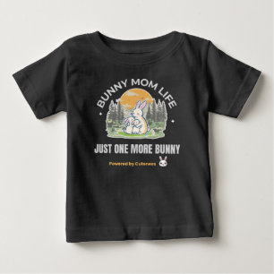 Bebé Camiseta de la vida de mamá de conejos, solo una c
