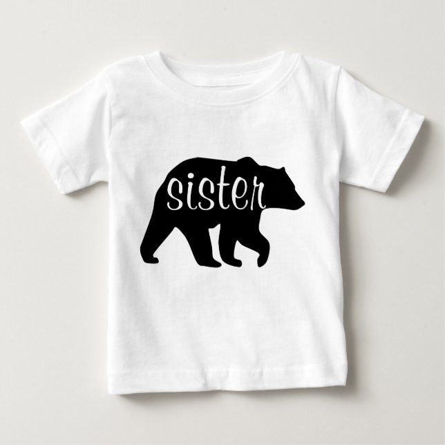 Bebé Camiseta De Larga Mano De Oso De Hermandad (Anverso)