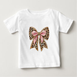 Bebé Camiseta de lazo coqueto moderno