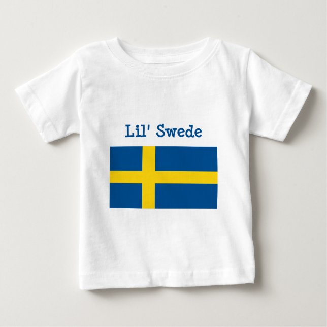 Bebé Camiseta de Lil sueco (Anverso)