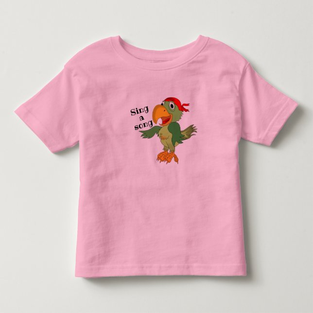 Bebé Camiseta de loro para niños pequeños (Anverso)