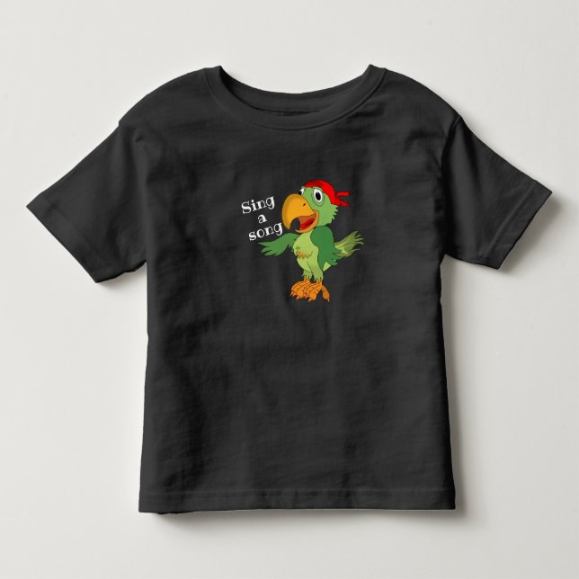 Bebé Camiseta de loro para niños pequeños (Anverso)