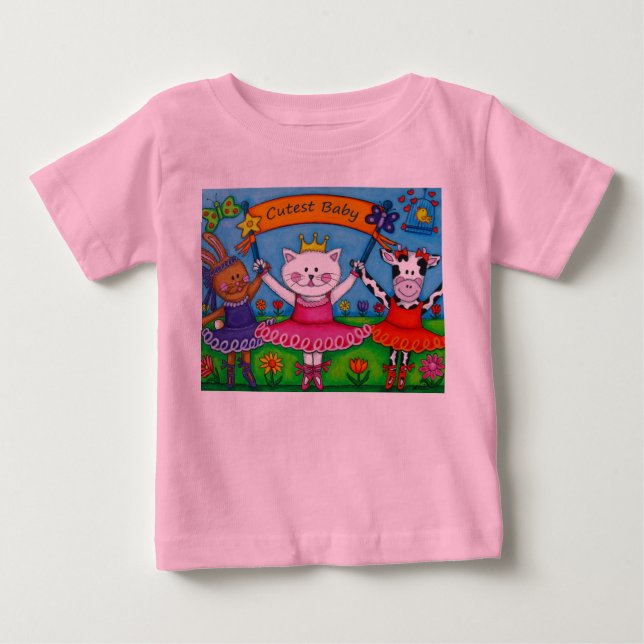 Bebé Camiseta de los amigos de la bailarina (Anverso)