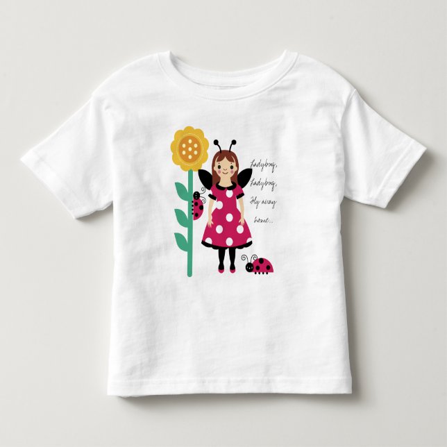 Bebé Camiseta de los Chicas de girasol de KRW Ladybug (Anverso)