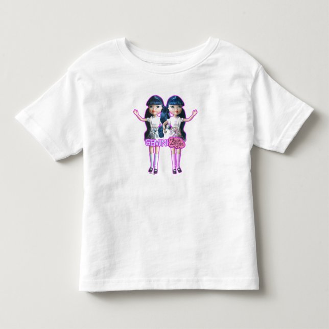 Bebé Camiseta de los géminis (Anverso)