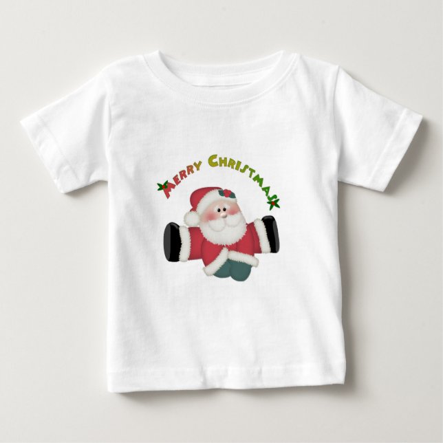 Bebé Camiseta de los niños de Santa de las Felices (Anverso)