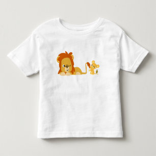 Bebé Camiseta de los niños del papá y de Cub del leó