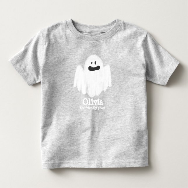 Bebé Camiseta De Los Niños Fantasma Halloween (Anverso)