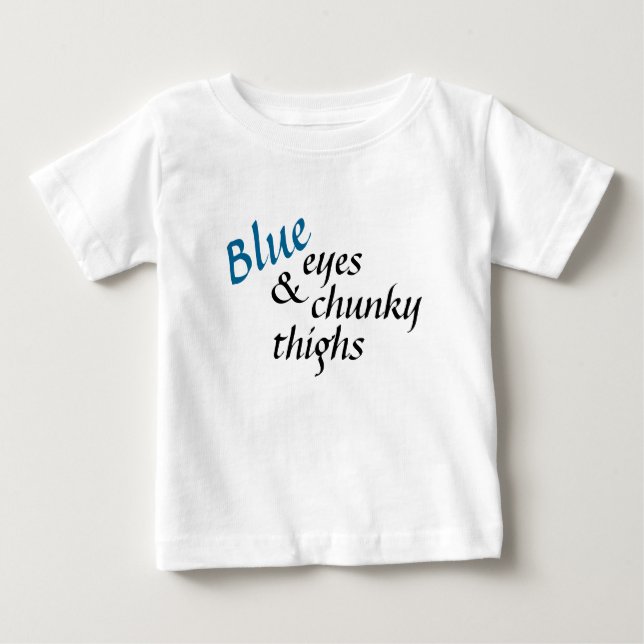 Bebé Camiseta de los ojos azules (Anverso)