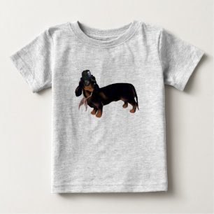 Bebé Camiseta de lujo del Dachshund