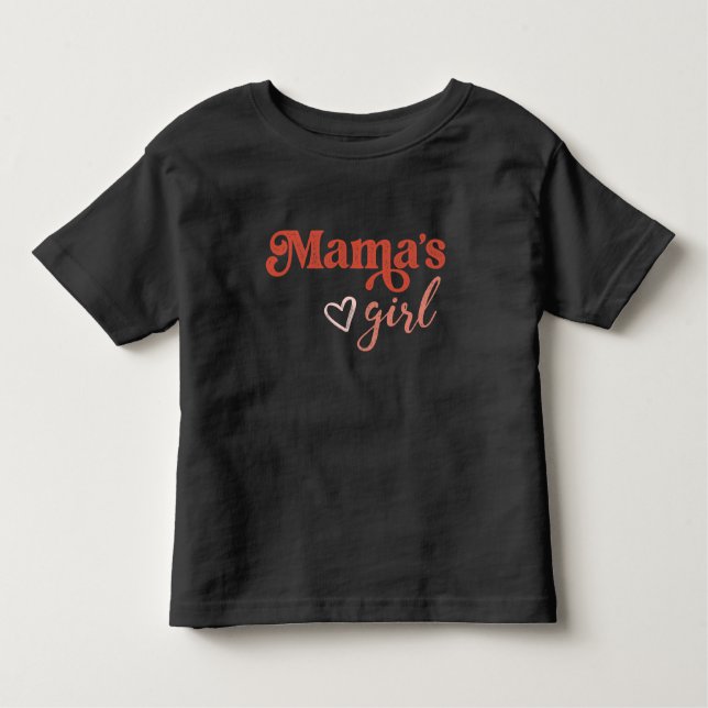 Bebé Camiseta de Madre/Hija de Cute Mama's Girl (Anverso)