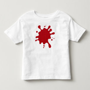 Bebé Camiseta de Manga Corta con Salpicadura de Pintura
