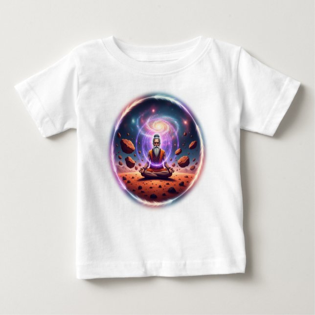 Bebé Camiseta de Meditación Divina de Sadhu (Anverso)