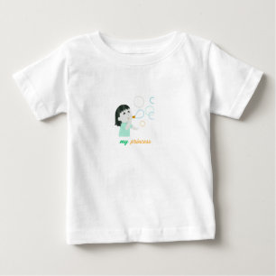 Bebé Camiseta de mi chica princesa