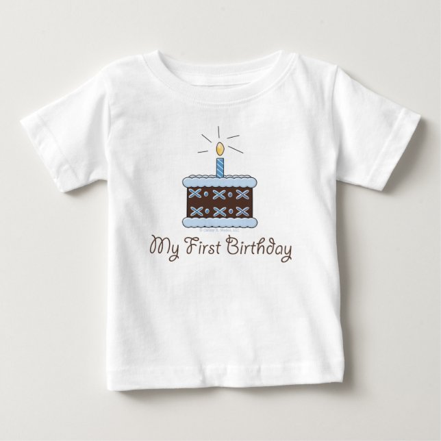 Bebé Camiseta de mi primer cumpleaños (Anverso)