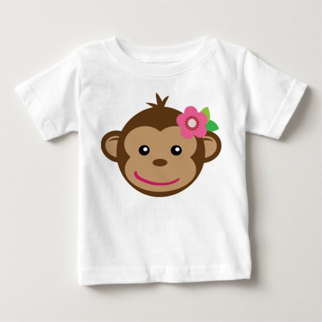 Bebé Camiseta de mono pequeño (Chica) (Anverso)