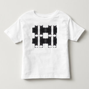 Bebé Camiseta de muchos gatos negros