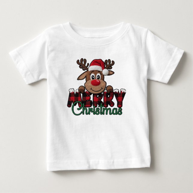 Bebé Camiseta de Navidad (Anverso)