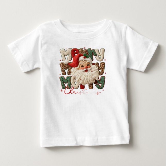 Bebé Camiseta de Navidad (Anverso)