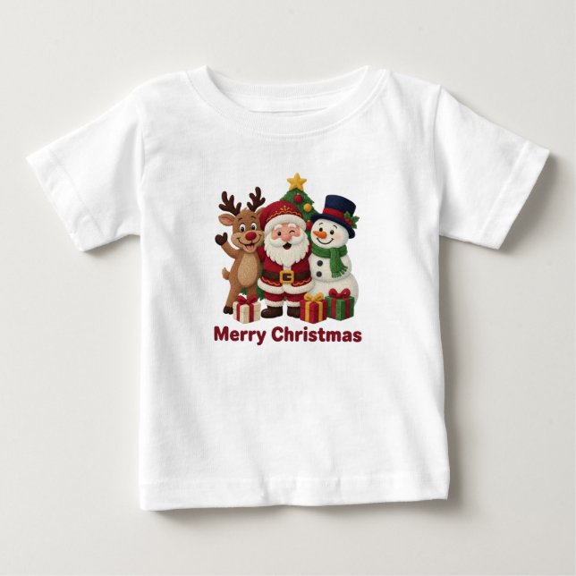 Bebé Camiseta de Navidad (Anverso)