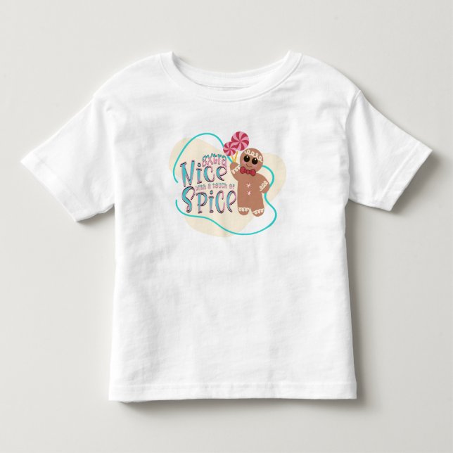 Bebé Camiseta de Navidad de jengibre para niñas (Anverso)