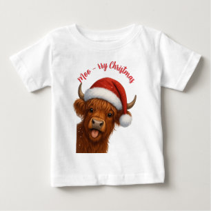 Bebé Camiseta de Navidad Moo-rry